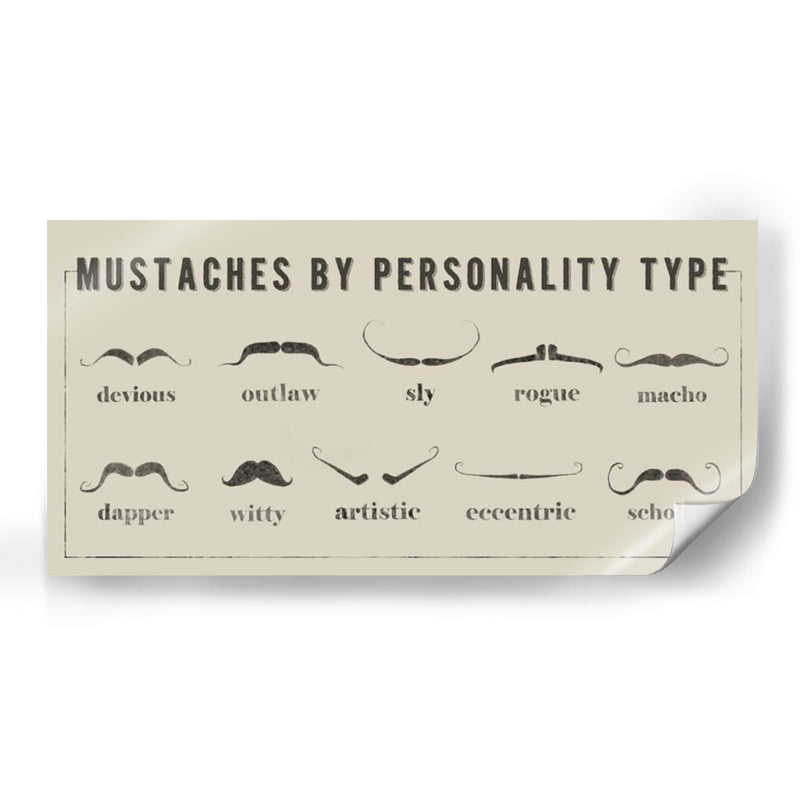 Mustaches Personalidades - Jason Johnson | Cuadro decorativo de Canvas Lab