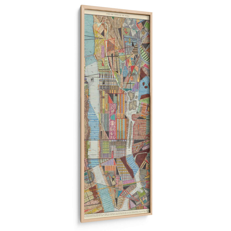 Mapa Moderno De Nueva York Iii - Nikki Galapon | Cuadro decorativo de Canvas Lab