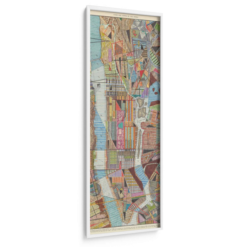 Mapa Moderno De Nueva York Iii - Nikki Galapon | Cuadro decorativo de Canvas Lab