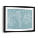 Mapa Del Mundo En Aqua - Mitchell | Cuadro decorativo de Canvas Lab