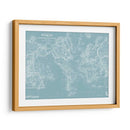 Mapa Del Mundo En Aqua - Mitchell | Cuadro decorativo de Canvas Lab