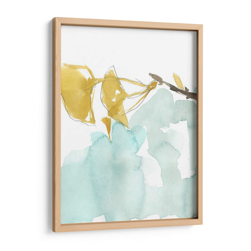 Ginkgo En Dusty Teal I - Jennifer Goldberger | Cuadro decorativo de Canvas Lab