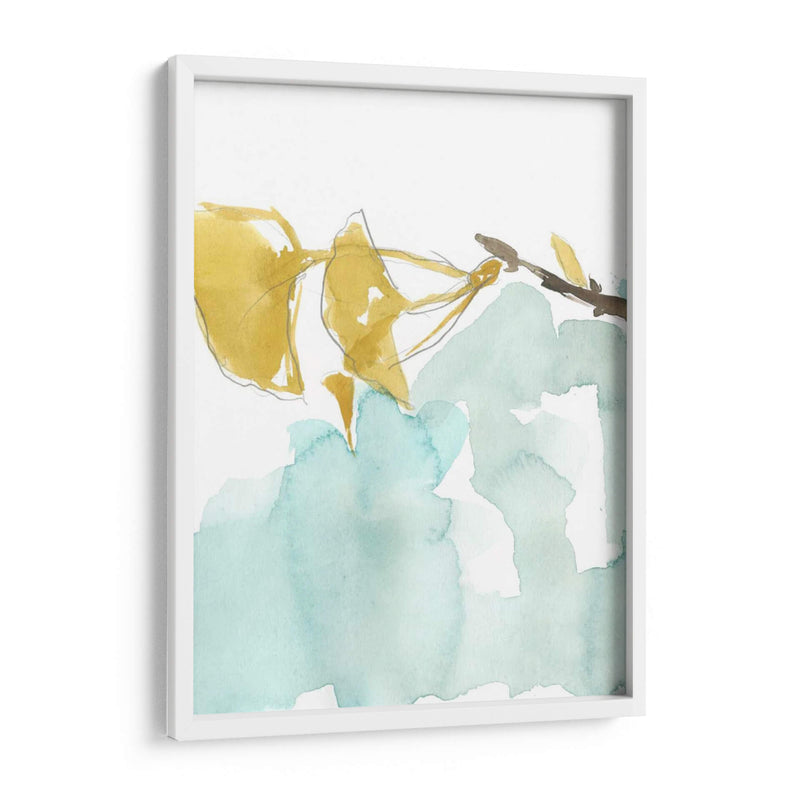 Ginkgo En Dusty Teal I - Jennifer Goldberger | Cuadro decorativo de Canvas Lab