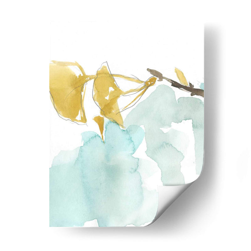 Ginkgo En Dusty Teal I - Jennifer Goldberger | Cuadro decorativo de Canvas Lab