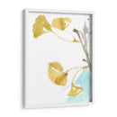 Ginkgo En Dusty Teal Iv - Jennifer Goldberger | Cuadro decorativo de Canvas Lab