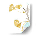 Ginkgo En Dusty Teal Iv - Jennifer Goldberger | Cuadro decorativo de Canvas Lab