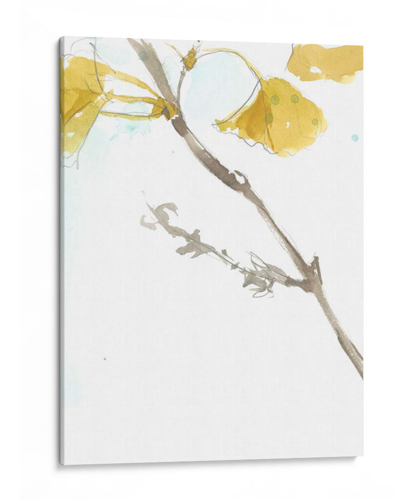 Ginkgo En Dusty Teal Vi - Jennifer Goldberger | Cuadro decorativo de Canvas Lab