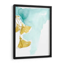 Ginkgo En Dusty Teal Ix - Jennifer Goldberger | Cuadro decorativo de Canvas Lab