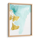 Ginkgo En Dusty Teal Ix - Jennifer Goldberger | Cuadro decorativo de Canvas Lab