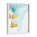 Ginkgo En Dusty Teal Ix - Jennifer Goldberger | Cuadro decorativo de Canvas Lab