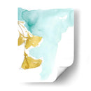 Ginkgo En Dusty Teal Ix - Jennifer Goldberger | Cuadro decorativo de Canvas Lab