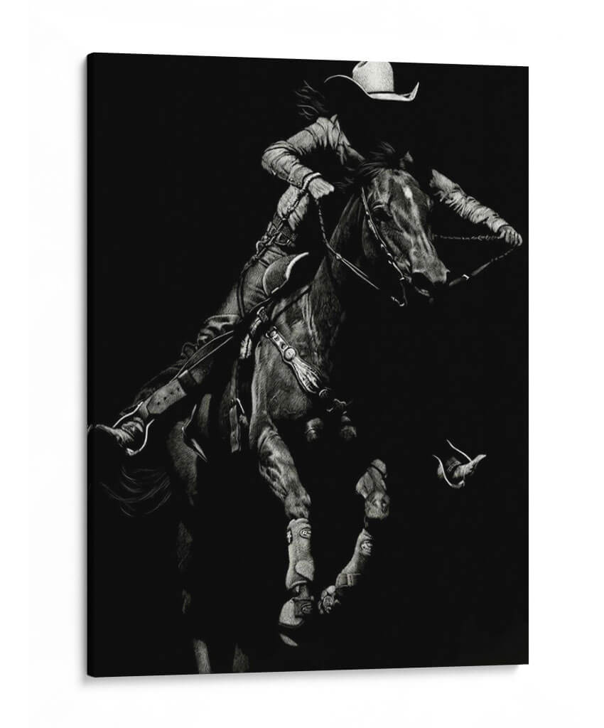 Scratchboard Rodeo Iv - Julie T. Chapman | Cuadro decorativo de Canvas Lab