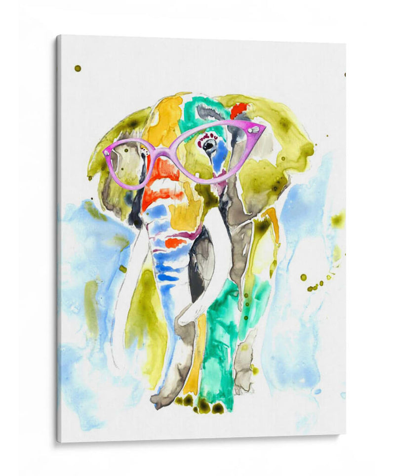 Smarty-Pants Elephant - Jennifer Goldberger | Cuadro decorativo de Canvas Lab