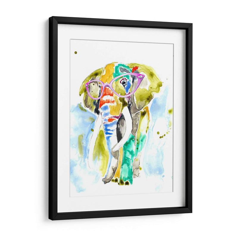 Smarty-Pants Elephant - Jennifer Goldberger | Cuadro decorativo de Canvas Lab