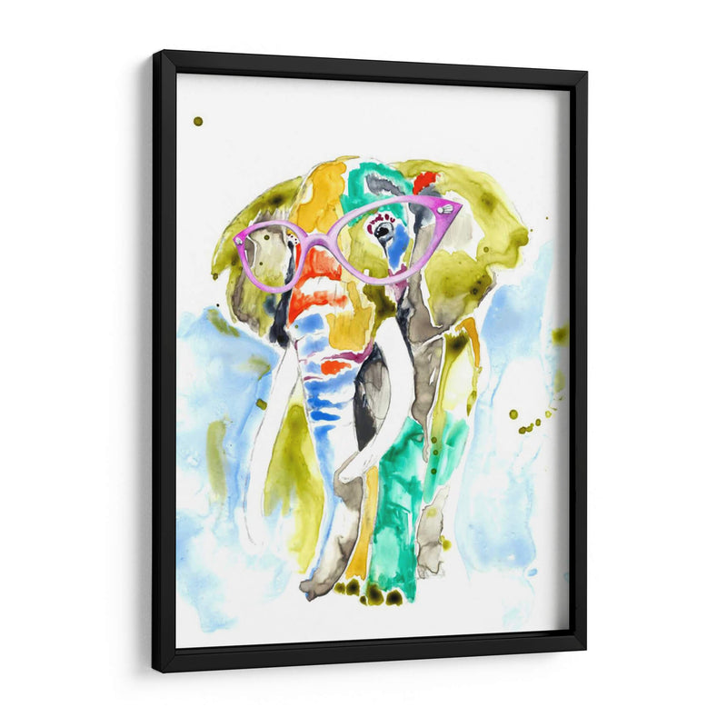 Smarty-Pants Elephant - Jennifer Goldberger | Cuadro decorativo de Canvas Lab