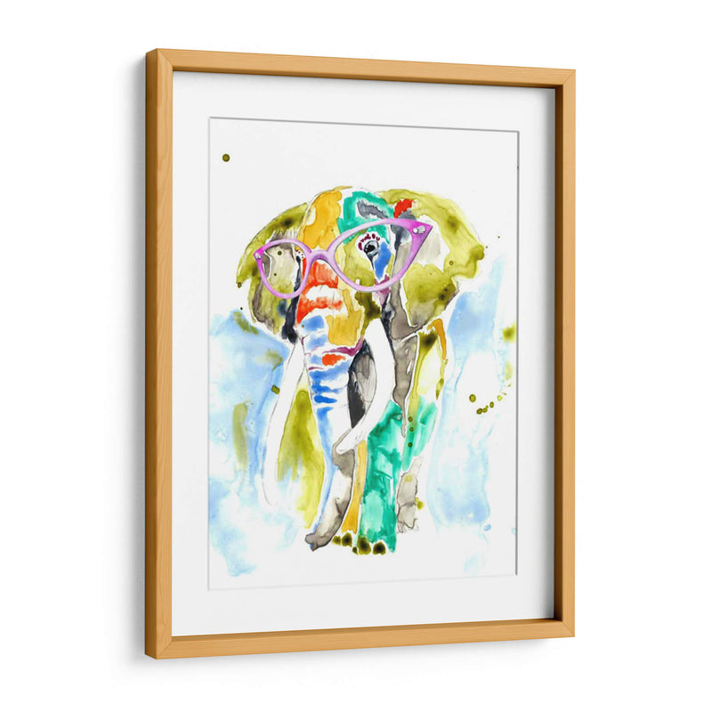 Smarty-Pants Elephant - Jennifer Goldberger | Cuadro decorativo de Canvas Lab