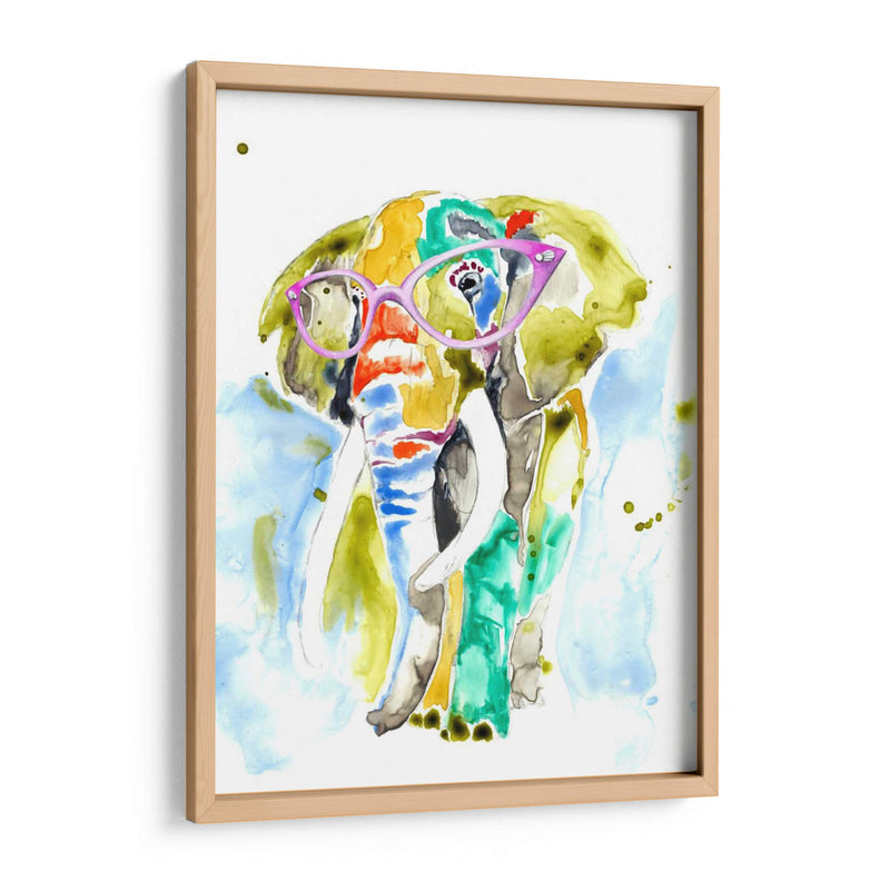 Smarty-Pants Elephant - Jennifer Goldberger | Cuadro decorativo de Canvas Lab