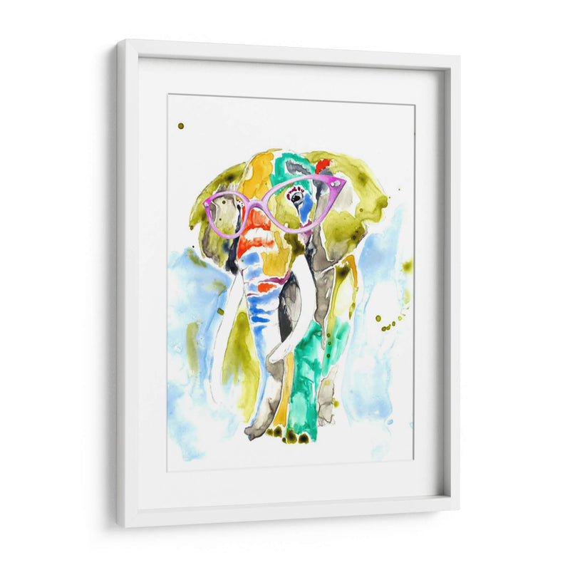 Smarty-Pants Elephant - Jennifer Goldberger | Cuadro decorativo de Canvas Lab