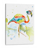 Smarty-Pants Flamingo - Jennifer Goldberger | Cuadro decorativo de Canvas Lab