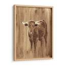 Panel De Madera Longhorn - Ethan Harper | Cuadro decorativo de Canvas Lab