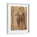 Panel De Madera Longhorn - Ethan Harper | Cuadro decorativo de Canvas Lab