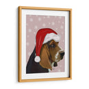 Basset Hound, Sombrero De Navidad - Fab Funky | Cuadro decorativo de Canvas Lab