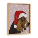 Basset Hound, Sombrero De Navidad - Fab Funky | Cuadro decorativo de Canvas Lab