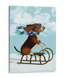 Basset Hound, Trineo - Fab Funky | Cuadro decorativo de Canvas Lab