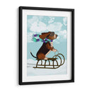 Basset Hound, Trineo - Fab Funky | Cuadro decorativo de Canvas Lab