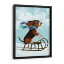 Basset Hound, Trineo - Fab Funky | Cuadro decorativo de Canvas Lab