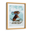 Basset Hound, Trineo - Fab Funky | Cuadro decorativo de Canvas Lab