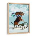 Basset Hound, Trineo - Fab Funky | Cuadro decorativo de Canvas Lab