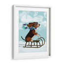 Basset Hound, Trineo - Fab Funky | Cuadro decorativo de Canvas Lab