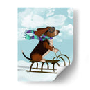 Basset Hound, Trineo - Fab Funky | Cuadro decorativo de Canvas Lab