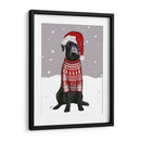 Labrador Negro, Suéter De Navidad 1 - Fab Funky | Cuadro decorativo de Canvas Lab