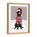 Labrador Negro, Suéter De Navidad 1 - Fab Funky | Cuadro decorativo de Canvas Lab