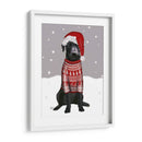 Labrador Negro, Suéter De Navidad 1 - Fab Funky | Cuadro decorativo de Canvas Lab