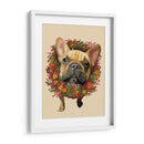 Bulldog Francés, Corona De Arándanos - Fab Funky | Cuadro decorativo de Canvas Lab