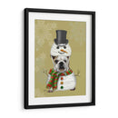 Bulldog Inglés, Traje De Muñeco De Nieve - Fab Funky | Cuadro decorativo de Canvas Lab
