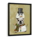 Bulldog Inglés, Traje De Muñeco De Nieve - Fab Funky | Cuadro decorativo de Canvas Lab