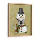 Bulldog Inglés, Traje De Muñeco De Nieve - Fab Funky | Cuadro decorativo de Canvas Lab