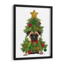 Pug, Traje De Árbol De Navidad - Fab Funky | Cuadro decorativo de Canvas Lab