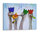 Avestruz, Fiesta Chicas - Fab Funky | Cuadro decorativo de Canvas Lab