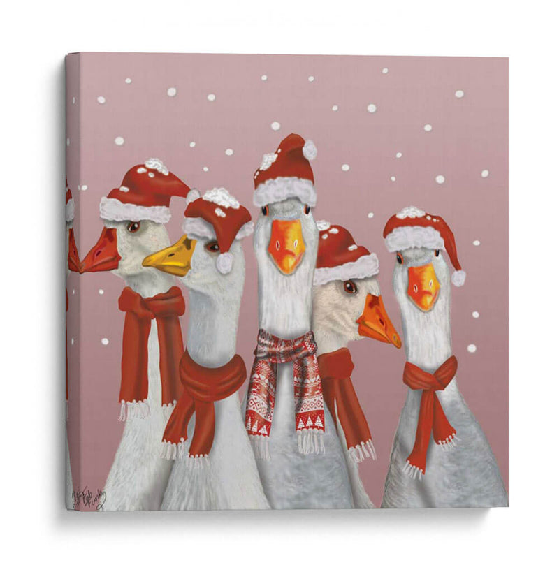 Gaggle De Navidad De Gansos - Fab Funky | Cuadro decorativo de Canvas Lab