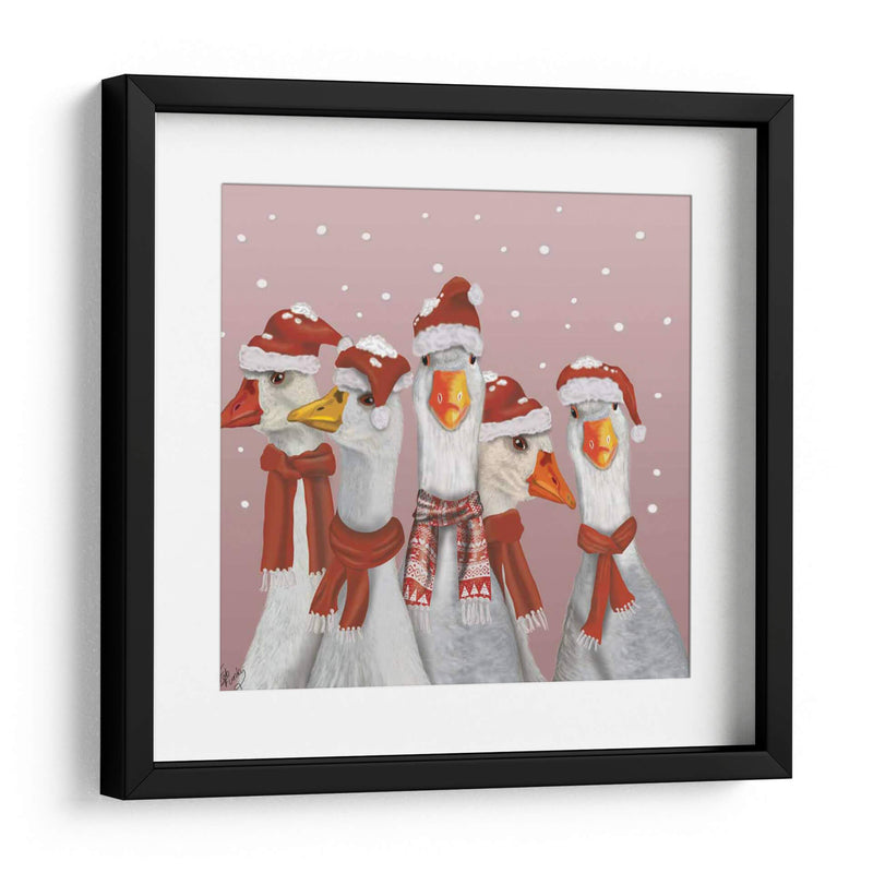 Gaggle De Navidad De Gansos - Fab Funky | Cuadro decorativo de Canvas Lab