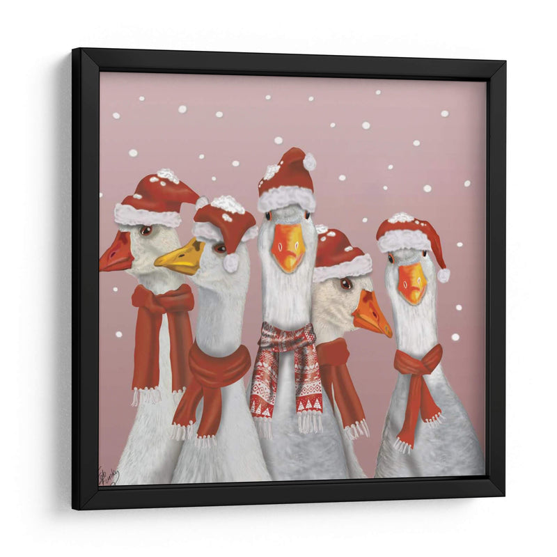 Gaggle De Navidad De Gansos - Fab Funky | Cuadro decorativo de Canvas Lab