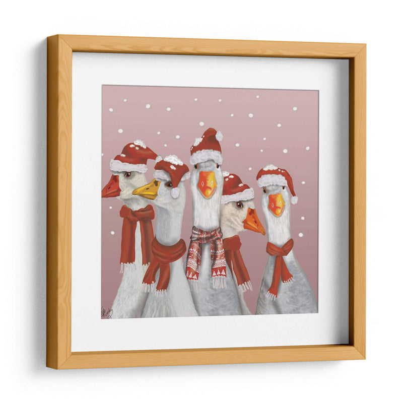 Gaggle De Navidad De Gansos - Fab Funky | Cuadro decorativo de Canvas Lab