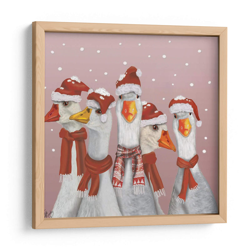 Gaggle De Navidad De Gansos - Fab Funky | Cuadro decorativo de Canvas Lab