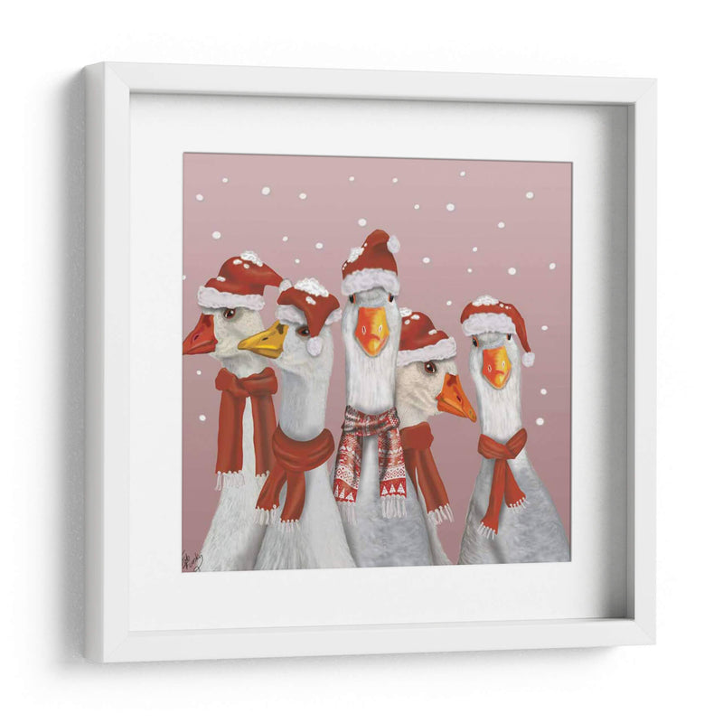 Gaggle De Navidad De Gansos - Fab Funky | Cuadro decorativo de Canvas Lab