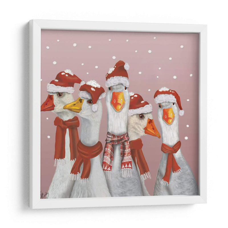 Gaggle De Navidad De Gansos - Fab Funky | Cuadro decorativo de Canvas Lab